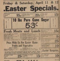 1941 ad for Phillips Grocery in Elnora