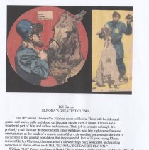 "Elnora's Greatest Clown" about Bill Caress (1885-1938) by Daniel Emmons