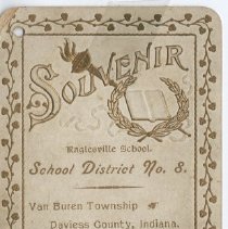 1899 No. 8 Raglesville School souvenir card