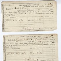 Receipts for taxes paid by Brett & Bradley