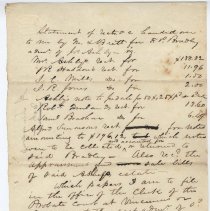 1851 receipt for money delivered by Matthew Brett for Francis Bradley