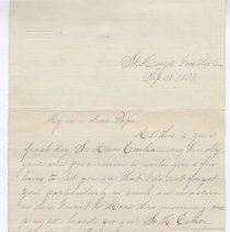 1877 letter to Matthew L. Brett from his daughter, Anna