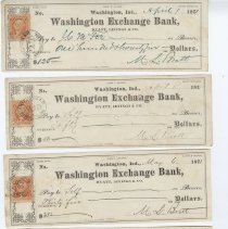 Checks written by Matthew L. Brett from 1871 to 1872