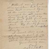 1918 letter from Earl F. Malone in France during WW I