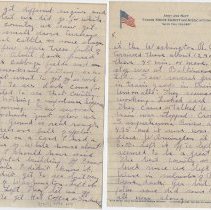 1918 letter from Roy to "Dear Home Folks" during WW I