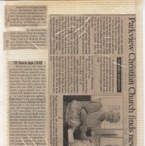 Newspaper clippings compiled by Olive Lawyer (2000-2002)