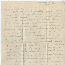 1929 letter from Goldie Smith to Faye Parsons