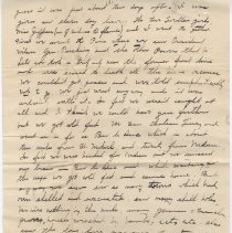 1918 letter from nurse Lettie Wadsworth to her family shortly after end of