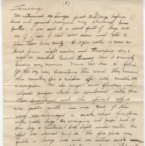 1918 letter from nurse Lettie Wadsworth to her family shortly after end of