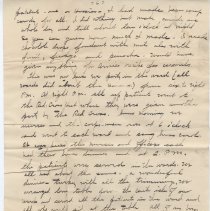 1918 letter from nurse Lettie Wadsworth to her family shortly after end of