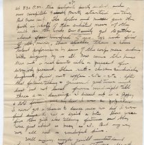 1918 letter from nurse Lettie Wadsworth to her family shortly after end of