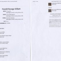 Reports about Crecelius & Gilliatt families