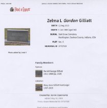 Reports about Crecelius & Gilliatt families