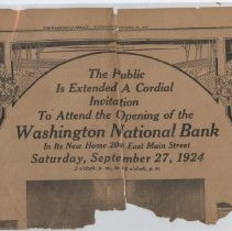 1924 ads about the new Washington National Bank building