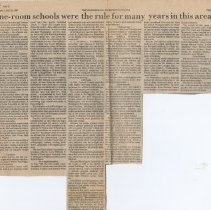 1988 article about the history of schools in Daviess County