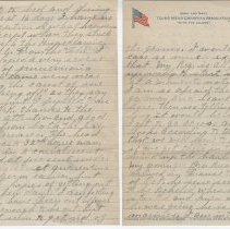 1918 letter from Corporal Harold McCallian