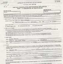 1990 applications about the Magnus J. Carnahan house in Washington