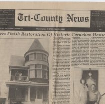 1990 article about completion of remodel of Carnahan home in Washington