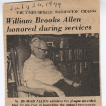 Brooks Allen recognized for starting Vesper Service at Daviess County Fair