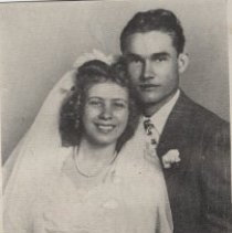 James Foster, Jr. & Ruby (Hicks) Foster wedding (ca. 1945-1950)