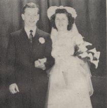 Eugene Jerger & Bernice (Queen) Jerger wedding (ca. 1945-1950)