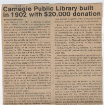1984 article about the Carnegie Public Library in Washington