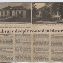 Article about the Carnegie Public Library in Washington (ca. 1987)