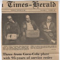 Retirement of Alvin Rodimel, Jimmy Hunt & Fred Shedebower (1981)