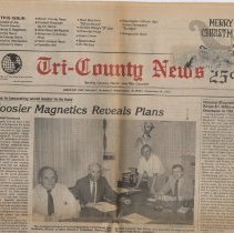 1987 Tri-County News about Hoosier Magnetics in Washington