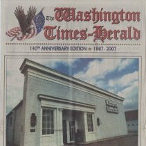 2007 Washington Times-Herald celebrating its 140th anniversary