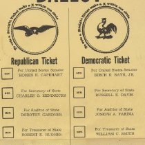 1962 Indiana state sample ballot