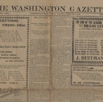 February 8, 1901 Washington Gazette newspaper