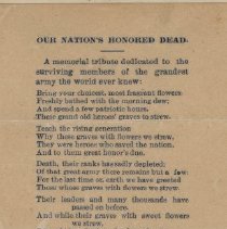 "Our Nation's Honored Dead," by Charles Van Trees of Washington (1899)
