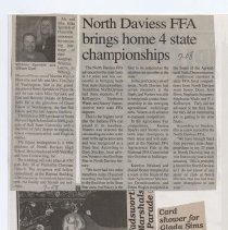 Newspaper clippings compiled by Olive Lawyer # 14 (2006-2007)