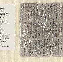 Newspaper clippings compiled by Olive Lawyer # 14 (2006-2007)