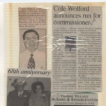 Newspaper clippings compiled by Olive Lawyer # 14 (2006-2007)