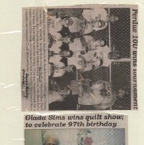 Newspaper clippings compiled by Olive Lawyer # 16 (2010)