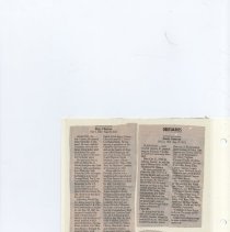 Newspaper clippings compiled by Olive Lawyer # 16 (2010)