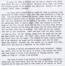 1899 drowning of Himsel family members in White River