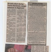 Newspaper clippings compiled by Olive Lawyer # 16 (2010)