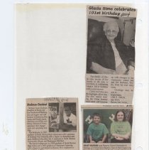 Newspaper clippings compiled by Olive Lawyer # 16 (2010)