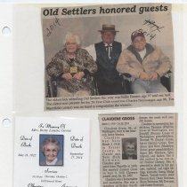 Newspaper clippings compiled by Olive Lawyer # 16 (2010)