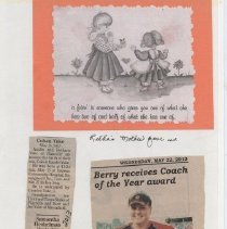 Newspaper clippings compiled by Olive Lawyer # 16 (2010)