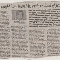 Newspaper clippings compiled by Olive Lawyer # 16 (2010)