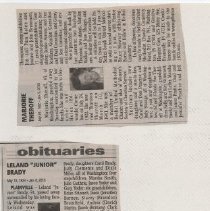 Newspaper clippings compiled by Olive Lawyer # 16 (2010)