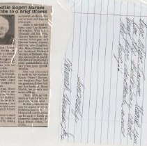 Newspaper clippings compiled by Olive Lawyer # 16 (2010)