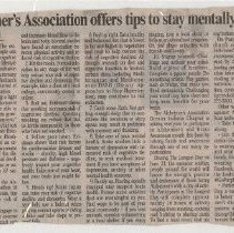 Newspaper clippings compiled by Olive Lawyer # 16 (2010)