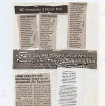 Newspaper clippings compiled by Olive Lawyer # 16 (2010)