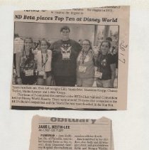 Newspaper clippings compiled by Olive Lawyer # 16 (2010)