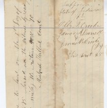 1875 subpoena issued by Madison Township Justice of the Peace